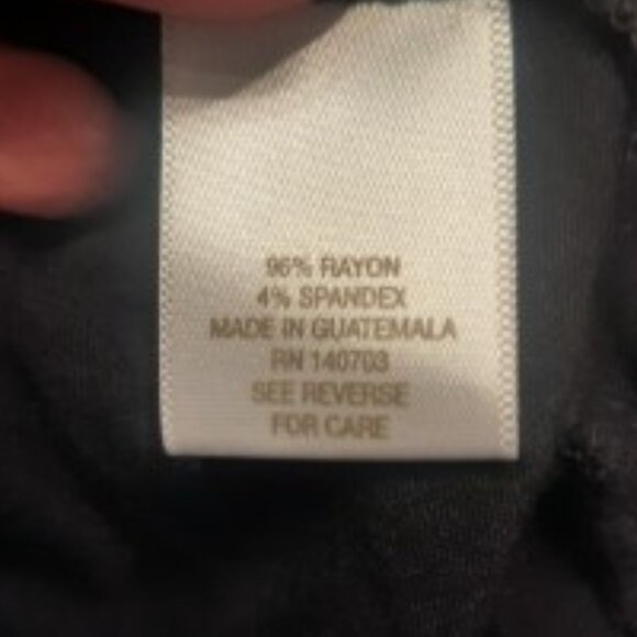 Women's Black Tank Top with attached Crocheted Poncho overlay - Picture 7 of 8